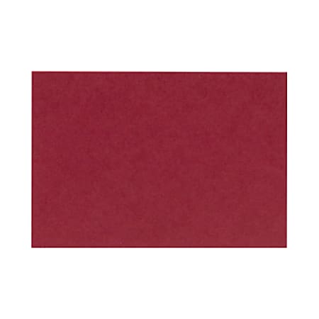 LUX Mini Flat Cards, #17, 2 9/16" x 3 9/16", Garnet Red, Pack Of 50