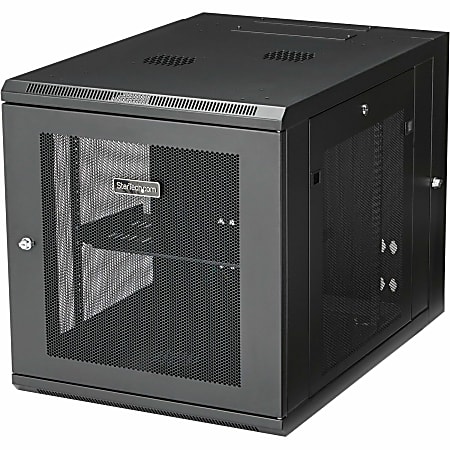 StarTech.com Wallmount Server Rack Cabinet - Hinged Enclosure 12U - Wallmount Network Cabinet - 32in Deep - Use this wall mount network cabinet to mount your server or networking equipment to the wall with a hinged enclosure for easy access - Save space