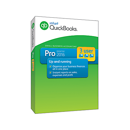 QuickBooks Pro 2016 - 3 Users, Download Version