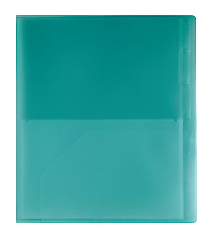 Office Depot® Brand 14-Pocket Poly Folder, Teal