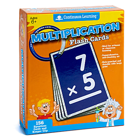 Continuum Games Flash Cards 3 x 4 12 Multiplication Grade 2 12 Office