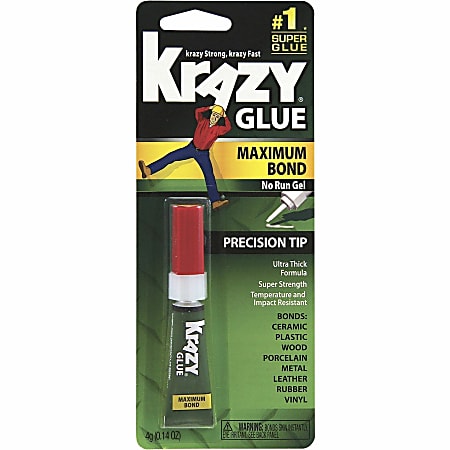 Krazy® Glue, Advanced Formula Gel, Clear, .14 Oz.