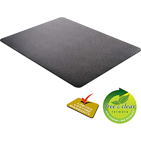 Deflecto Chair Mat For Medium Pile Carpet Rectangular 36 W x 48 D Black -  Office Depot