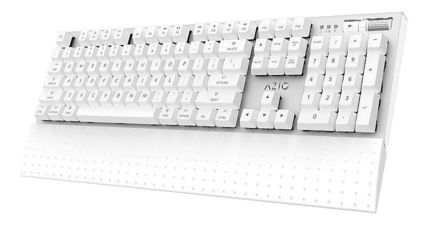 Azio MK mac Wireless Mechanical Keyboard Full Size White - Office