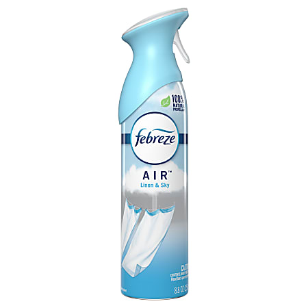 Febreze AIR Freshener Spray Linen Sky Scent 8.8 Oz - Office Depot