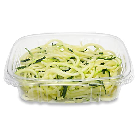 StalkMarket Compostable PLA Deli Containers, 5.5" x 6.5" x 1.75", 24 Oz, Clear, Pack of 200