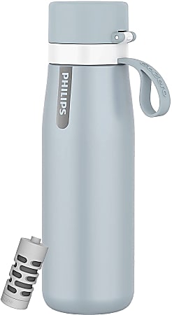 Philips GoZero Everyday Insulated Stainless Steel Water Bottle With Filter  32 Oz Green - Office Depot