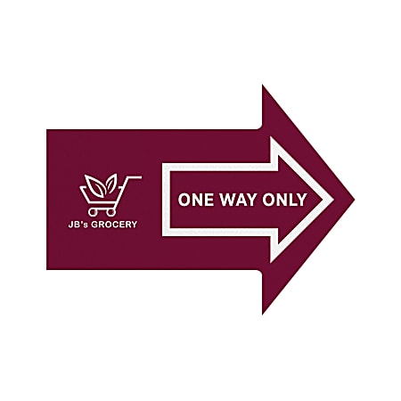 Custom Full-Color Removable Floor Decal, Arrow, 18" x 24"
