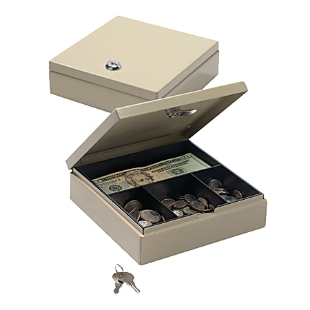 Office Depot® Brand Small Locking Cash Box, 2