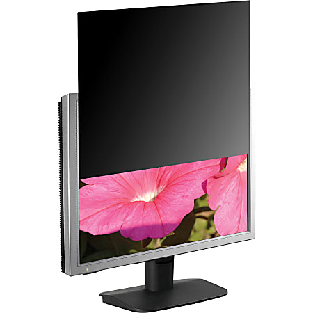 Business Source 16:9 Ratio Blackout Privacy Filter Black - For 18.5" Widescreen LCD Monitor - 16:9 - Damage Resistant - Anti-glare - 1