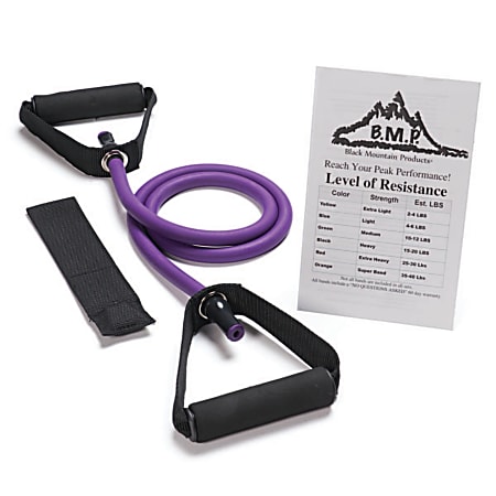 Black Mountain Products Single Resistance Band, 45-50 Lb, Purple