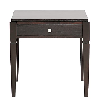 Baxton Studio Haley Wood End Table, Black