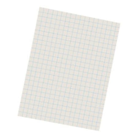 Pacon® Quadrille-Ruled Heavyweight Drawing Paper, 1/2" Squares, White, Pack Of 500 Sheets