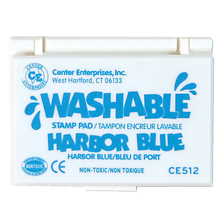Center Enterprises Jumbo Washable Paint/Ink Stamp Pad-Blue