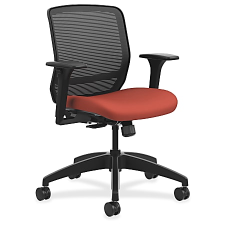 HON® Quotient Mesh Mid-Back Task Chair, Poppy/Black