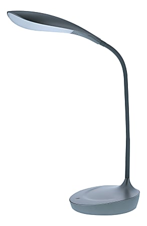 Bostitch® Gooseneck LED Desk Lamp, 10-1/4"H, Gray