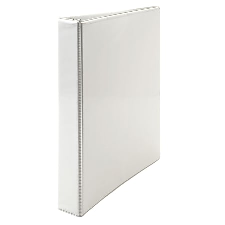 SKILCRAFT View 3 Ring Binder, 1" D Rings, White (AbilityOne 7510 01 384 8786)