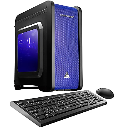 CybertronPC Electrum QS-A4 Desktop PC, AMD A4 Dual-Core, 8GB Memory, 1TB Hard Drive, Windows® 10