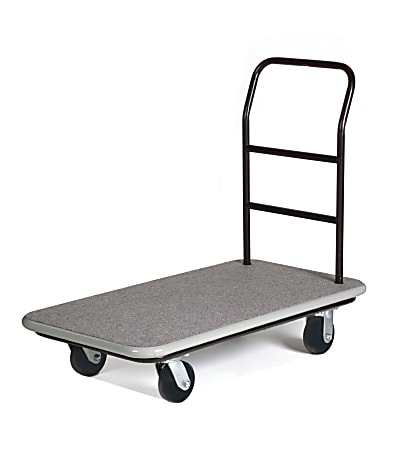 CSL Utility Luggage Cart, 37”H x 42”W x 22”D, Gray, 2100GY090GRY