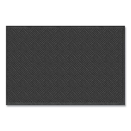 Ecomat Crosshatch Entry Mat, 48 x 72, Charcoal