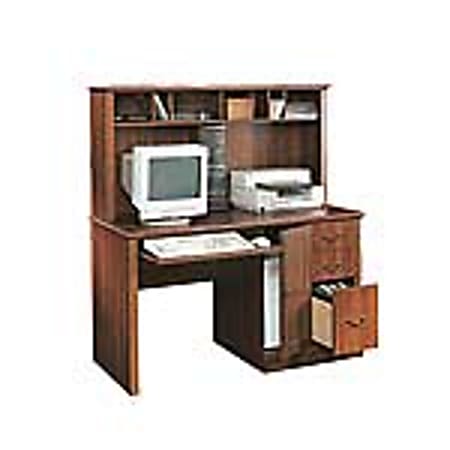 Sauder camden county computer outlet desk with hutch