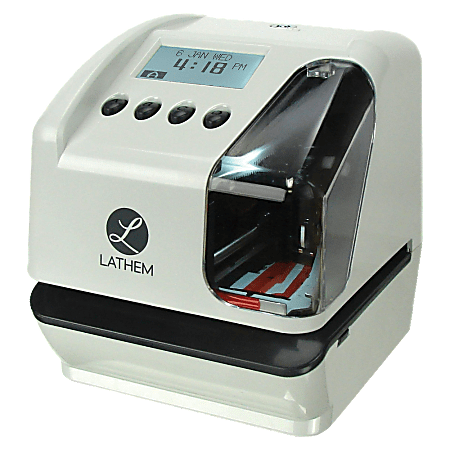 Lathem LT5 Electronic Time and Date Stamp - Card Punch/Stamp - Digital - Time, Date Record Time