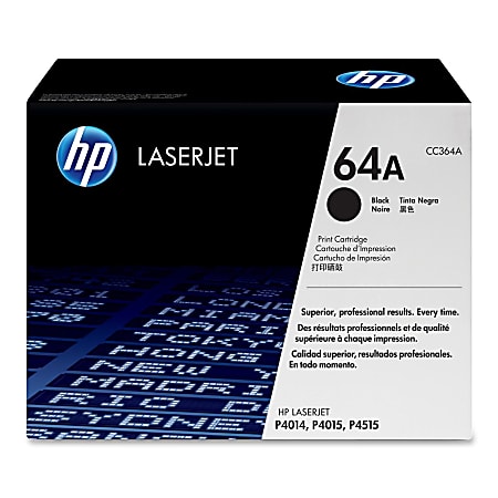 HP 64A, (CC364A-G) Black Original LaserJet Toner Cartridge for US Government HP 64A, (CC364A-G) Black Original LaserJet Toner Cartridge for US Government