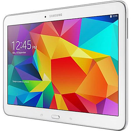 Samsung Galaxy Tab 4 SM-T530NZ 16 GB Tablet - 10.1" - Wireless LAN - Qualcomm Quad-core (4 Core) 1.20 GHz - White