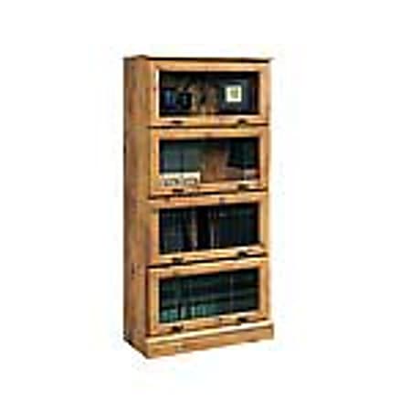 Sauder barrister bookcase on sale with glass doors