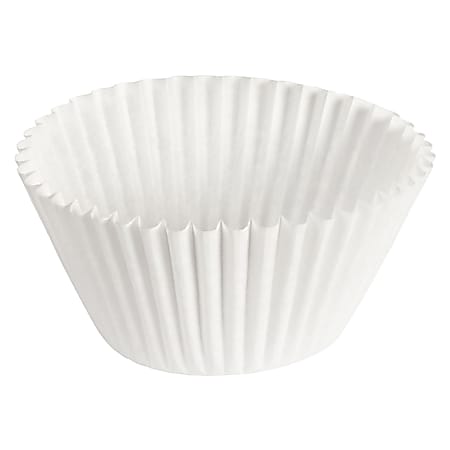 Hoffmaster Fluted Baking Cups, 6", White, Case Of 10,000 Cups