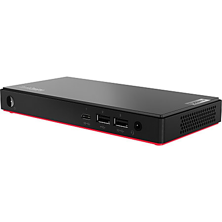 Lenovo ThinkCentre M75n 11BS000MUS Desktop Computer - AMD Ryzen 3 3300U Quad-core 2.10 GHz - 8 GB RAM- 128 GB SSD - Nano - Black - Windows 10 Pro 64-bit - AMD Radeon Vega6 Graphics- 65 W