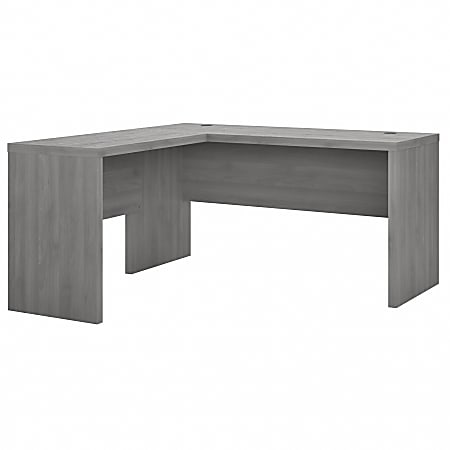 Bush Business Furniture Echo 60"W L-Shaped Corner Desk, Modern Gray, Standard Delivery