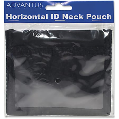 Advantus Horizontal IDConvention Neck Pouch Horizontal Nylon