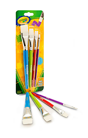 Crayola Big Paintbrush Set, 4 Count Flat