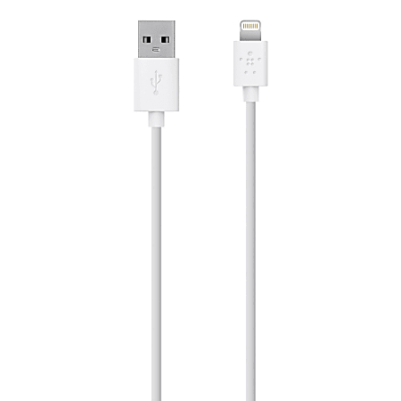 Belkin® Lightning Sync/Charge Cable, 9', White