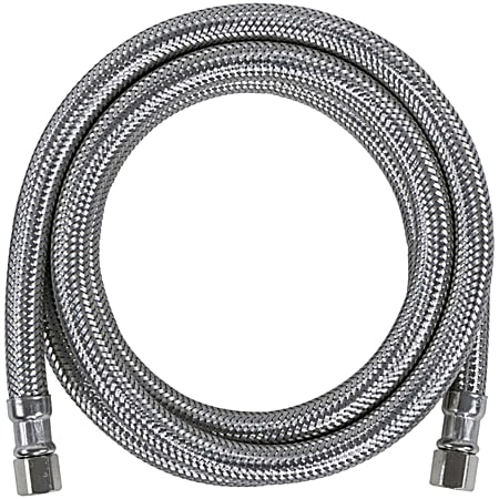 Certified Appliance Accessories® Braided Stainless Steel PEX Ice Maker Connector with 1/4-In. Compression, 6-ft., IM72PEX