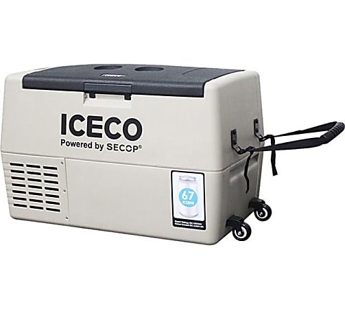 ICECO 1.6 Cu Ft Portable Refrigerator And Freezer, Beige