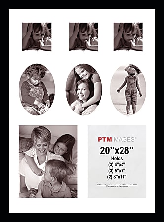 PTM Images Photo Frame, Collage, 20"H x 28"W, Black