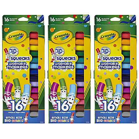 Crayola Markers Washable Pip Squeaks - 16 Count - Star Market