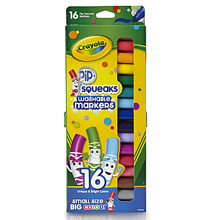 Crayola Washable Markers With Retractable Tips Conical Tip Assorted Colors  Pack of 10 Markers - Office Depot