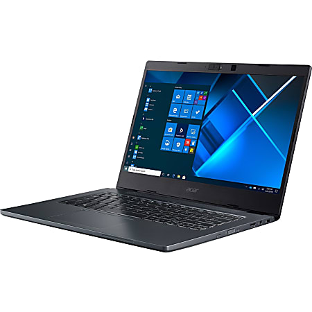 Acer TravelMate P4 Laptop, 14" Screen, Intel® Core™ i5, 8GB Memory, 256GB Solid State Drive, Slate Blue, Windows® 10 Pro