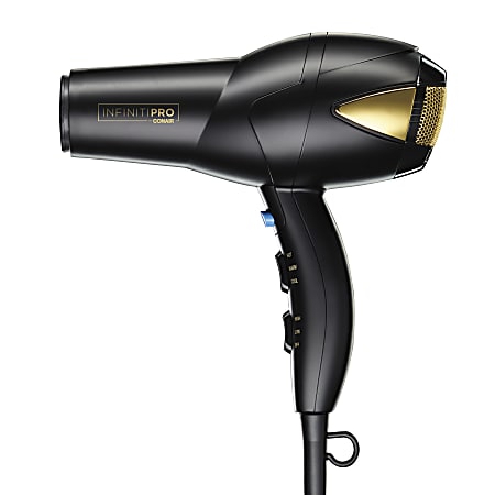 Conair® InfinitiPRO Pro Performance Salon Hair Dryer, Full Size, Black/Gold
