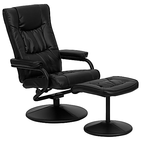 Flash furniture contemporary leather recliner and ottoman shop