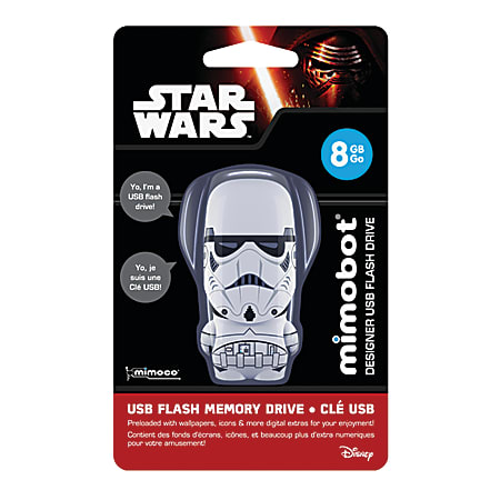 Mimoco® Star Wars™ MIMOBOT® USB 2.0 Flash Drive, 8GB, Stormtrooper