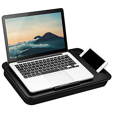 LapGear Sidekick Lap Desk, 11"H x 17"W x 2.2"D, Black