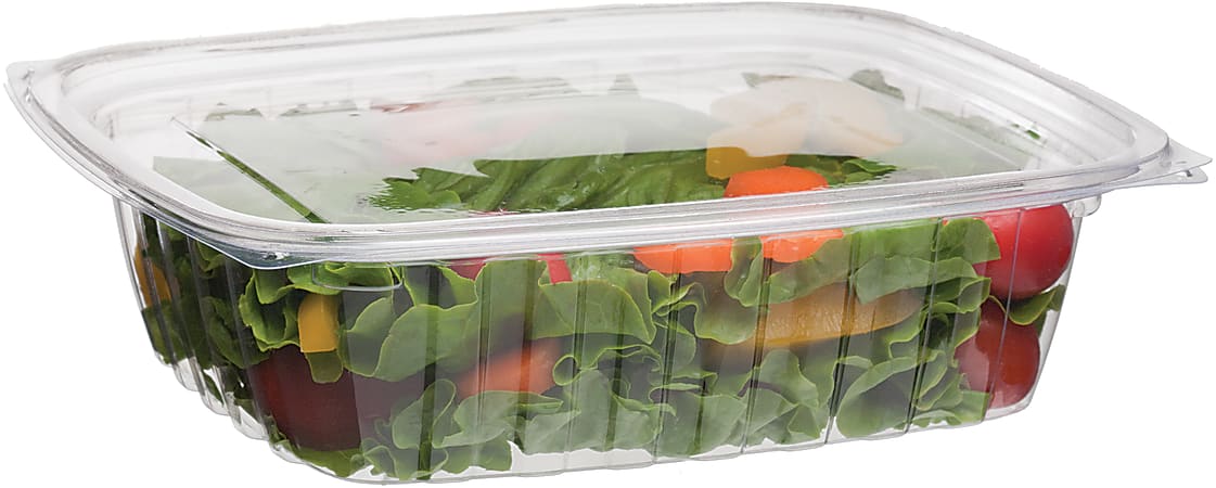 Eco-Products Rectangular Deli Containers, 24 Oz, Clear, Pack Of 200 Containers