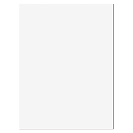 SunWorks Riverside Groundwood Construction Paper, 100% Recycled, 18" x 24", Bright White, Pack Of 50
