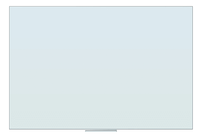 U Brands® Frameless Floating Non-Magnetic Dry-Erase Board, 48" x 72", Frosted White (Actual Size 47" x 70")