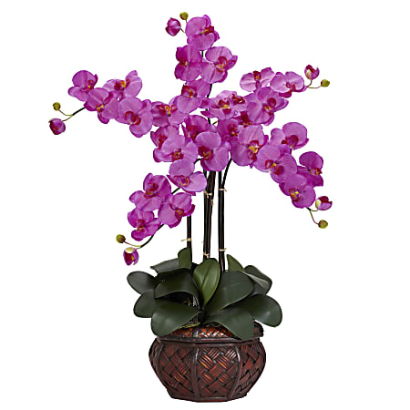 Nearly Natural 31"H Silk Phalaenopsis Arrangement With