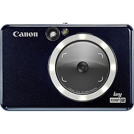 Canon IVY CLIQ+2 8 Megapixel Instant Digital Camera - Midnight Navy - Autofocus - Optical Viewfinder